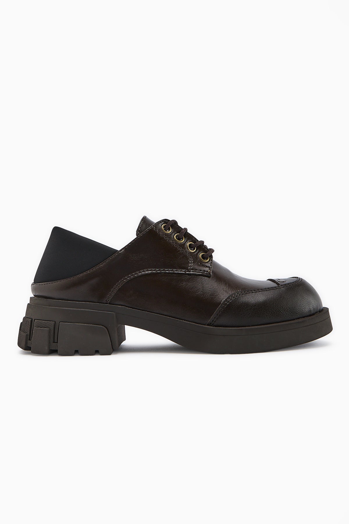 Lilas Kahve Bağcıklı Loafer Kadın Ayakkabı