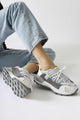 Nely Beyaz Asimetrik Bağcıklı Sneakers
