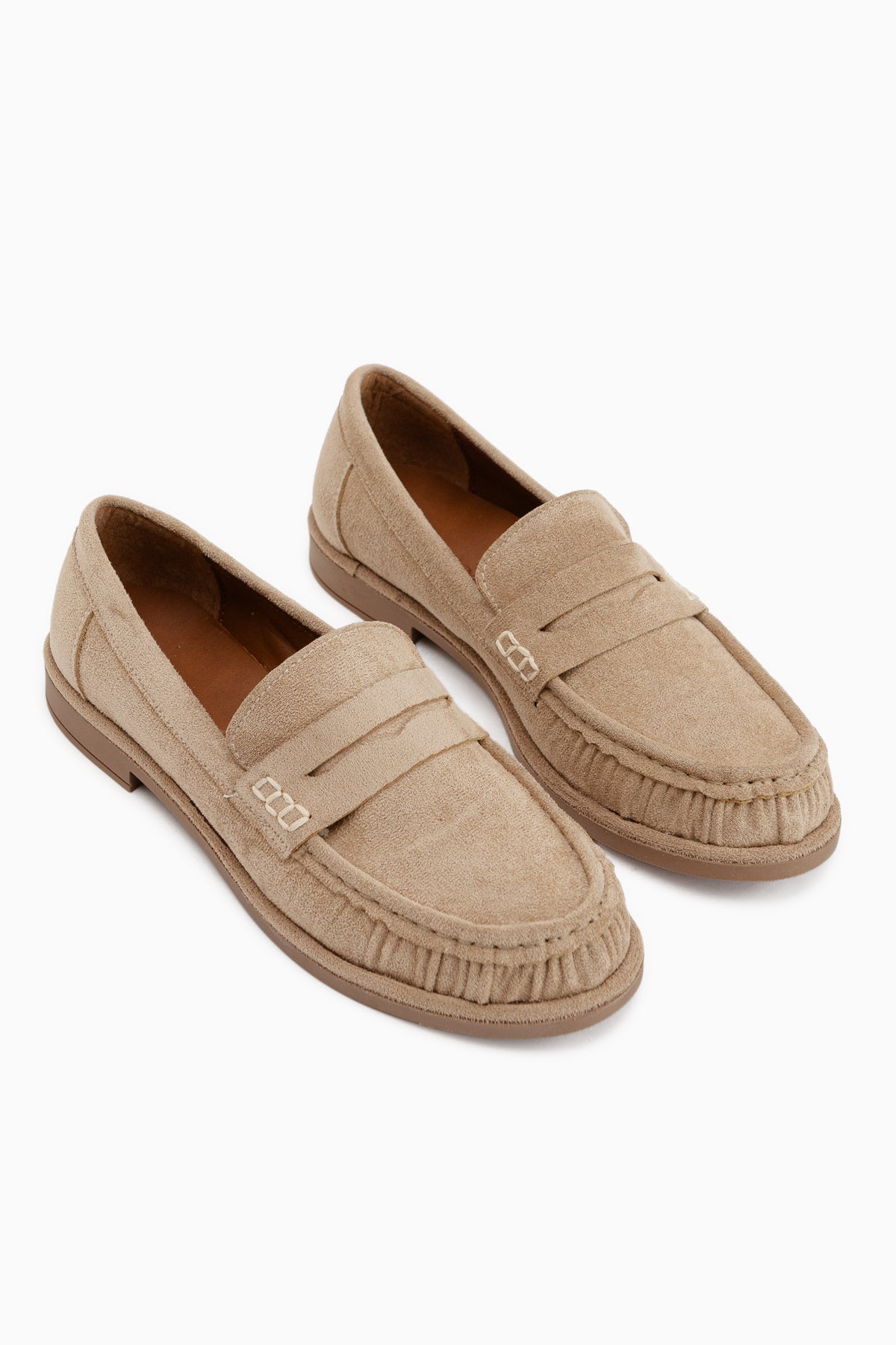 Carmel Vizon Süet Penny Loafer Kadın Ayakkabı