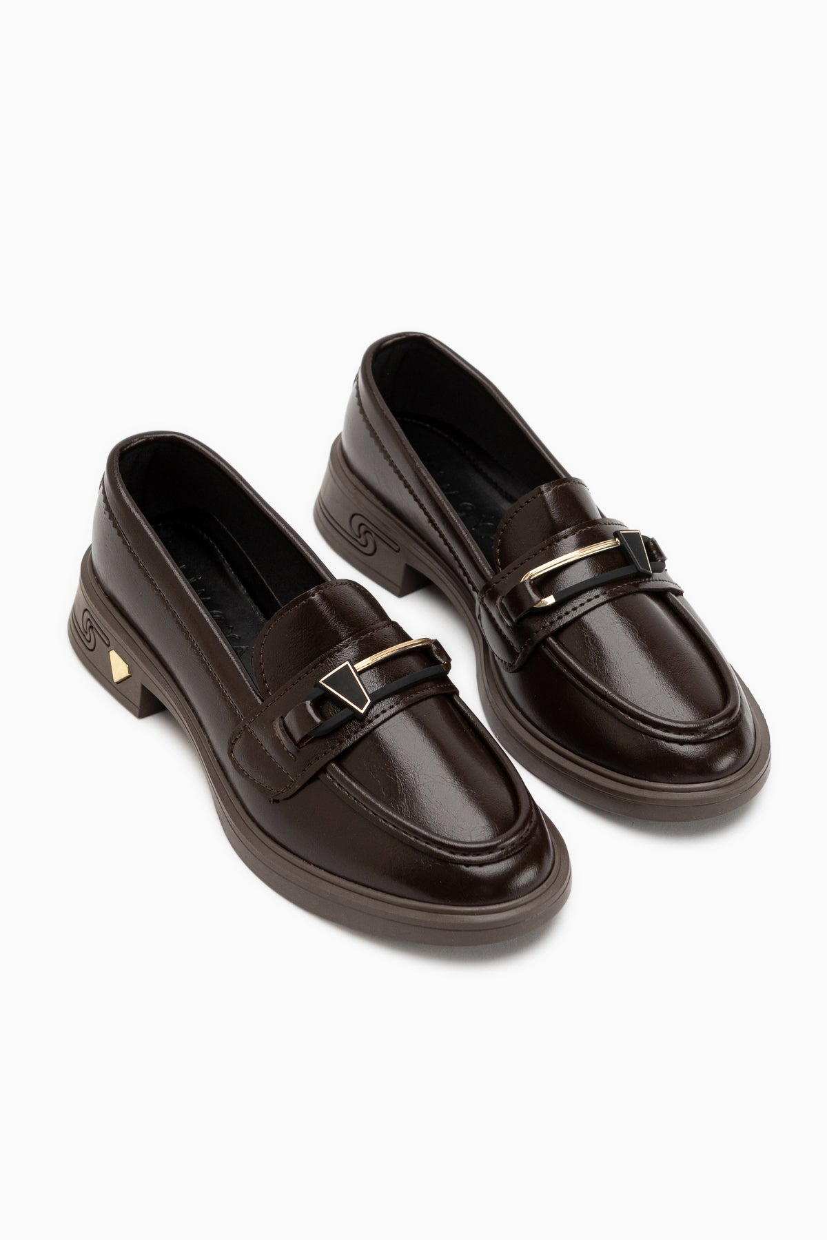 Emilia Kahve Tokalı Kadın Loafer Günlük Ayakkabı