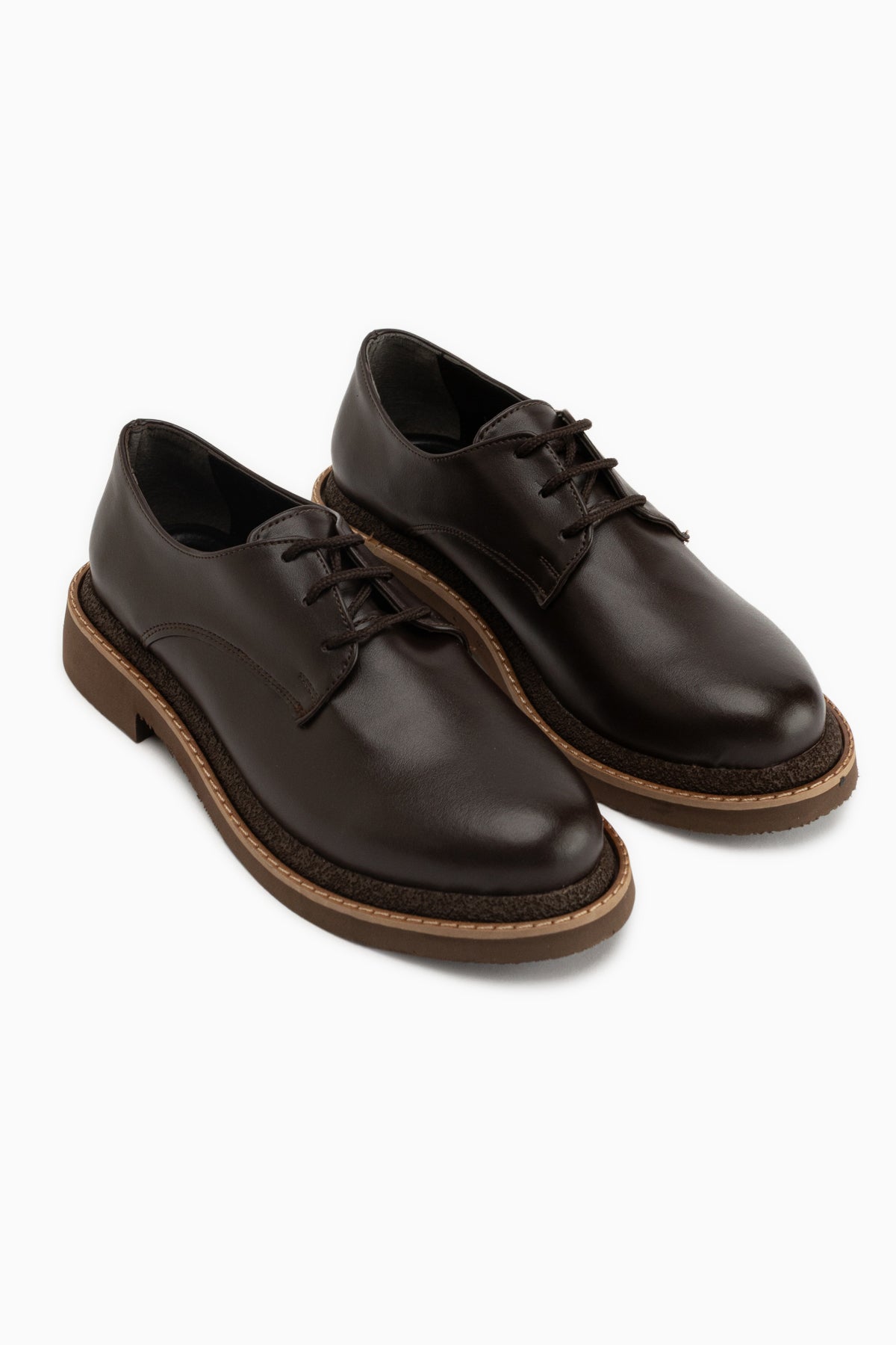 Minea Kahve Bağcıklı Kadın Loafer Günlük Ayakkabı