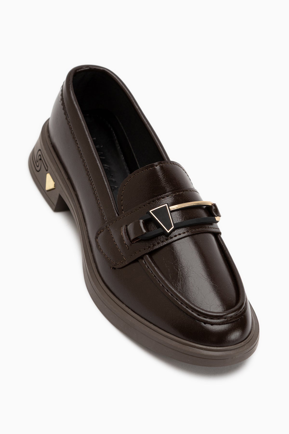 Emilia Kahve Tokalı Kadın Loafer Günlük Ayakkabı