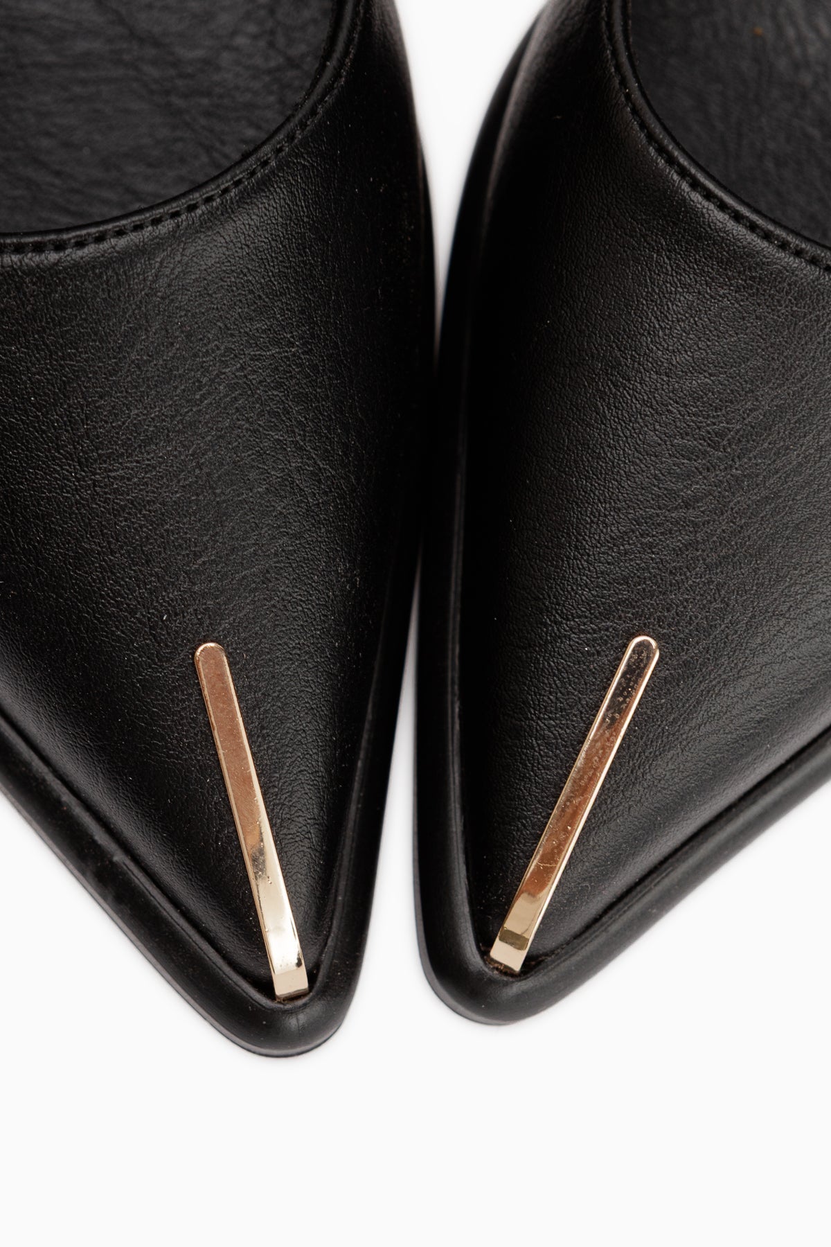 Candy Hakiki Deri Siyah Kadın Topuklu Ayakkabı