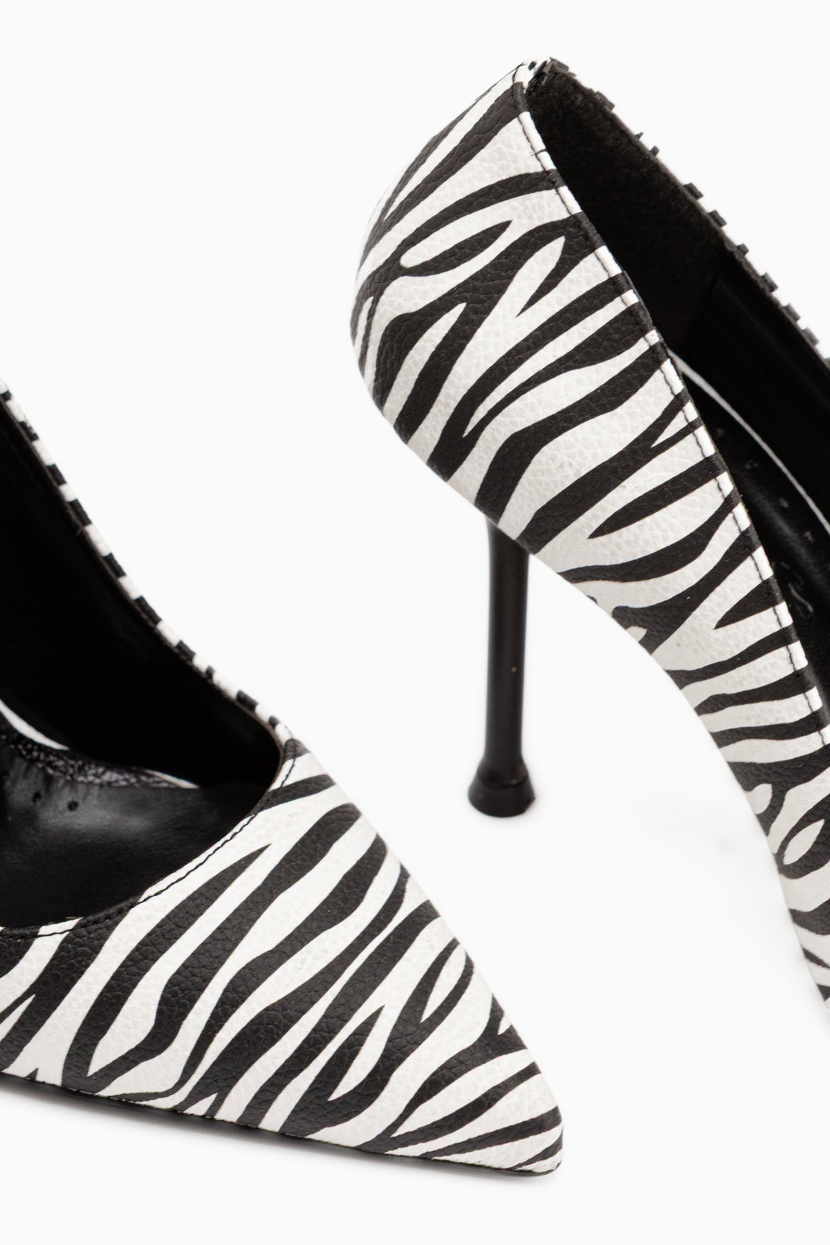 Arya Zebra Desenli Stiletto Kadın Topuklu Ayakkabı