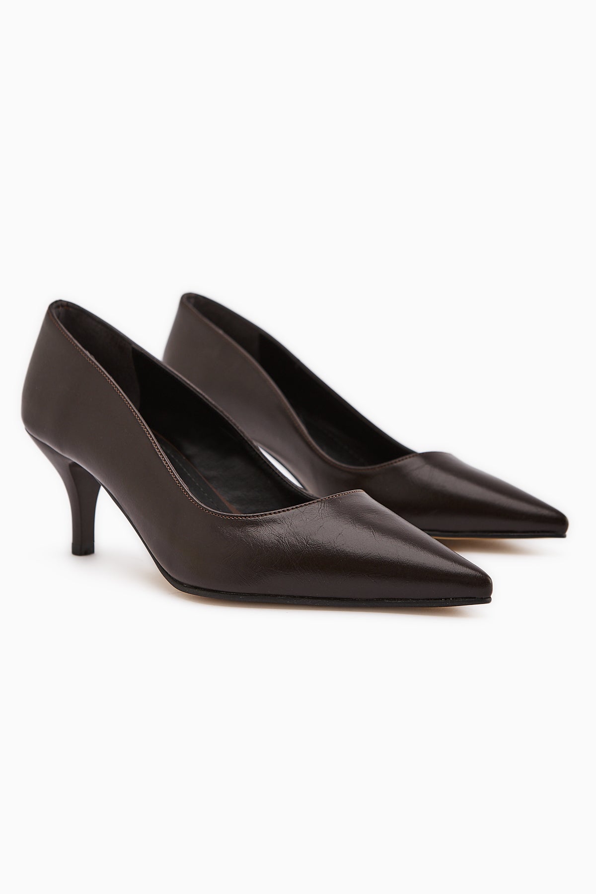 Flora Kahve Stiletto Kadın Topuklu Ayakkabı