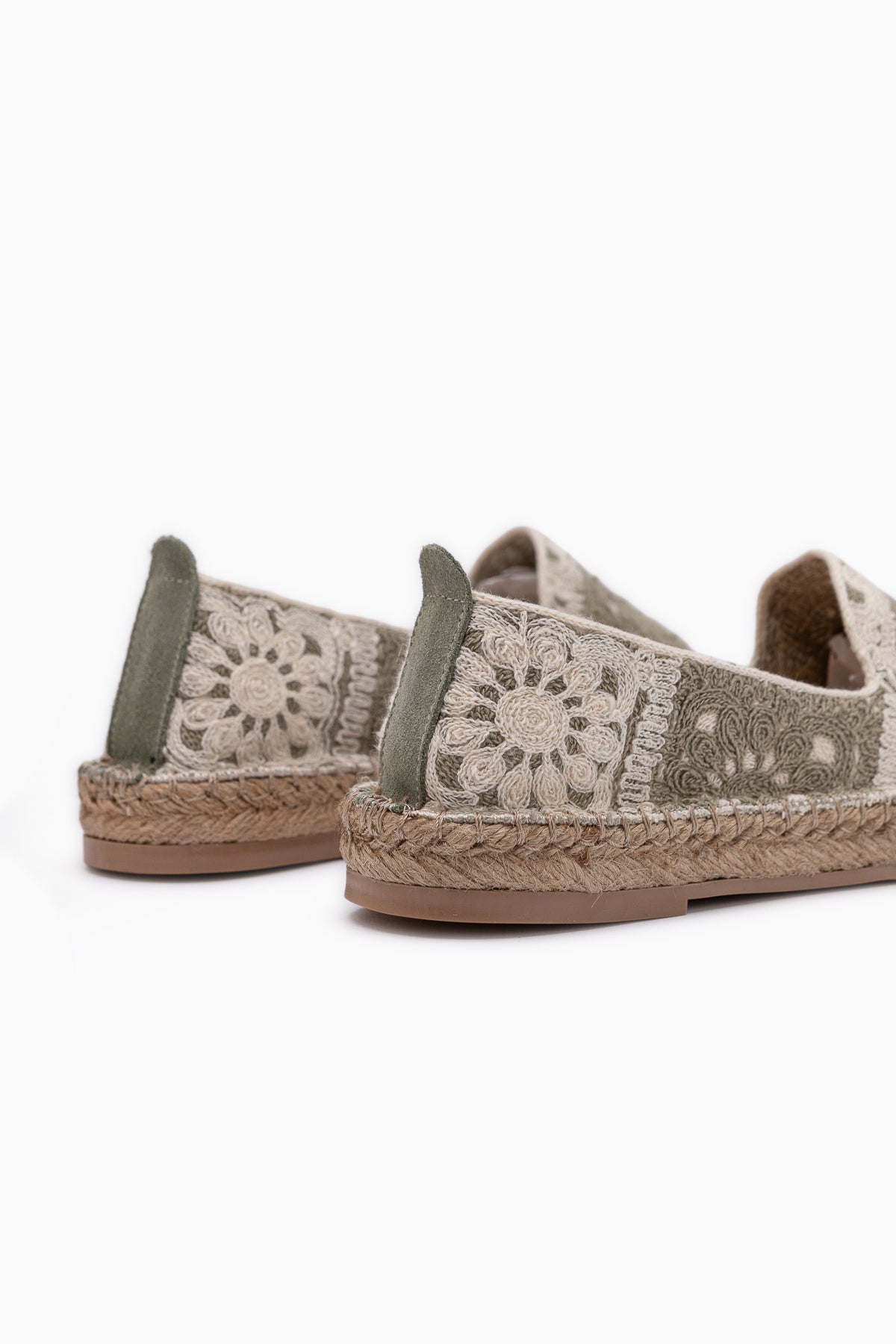 Rosie Mint Bohem Örgü Desenli Espadril Loafer Kadın Ayakkabı