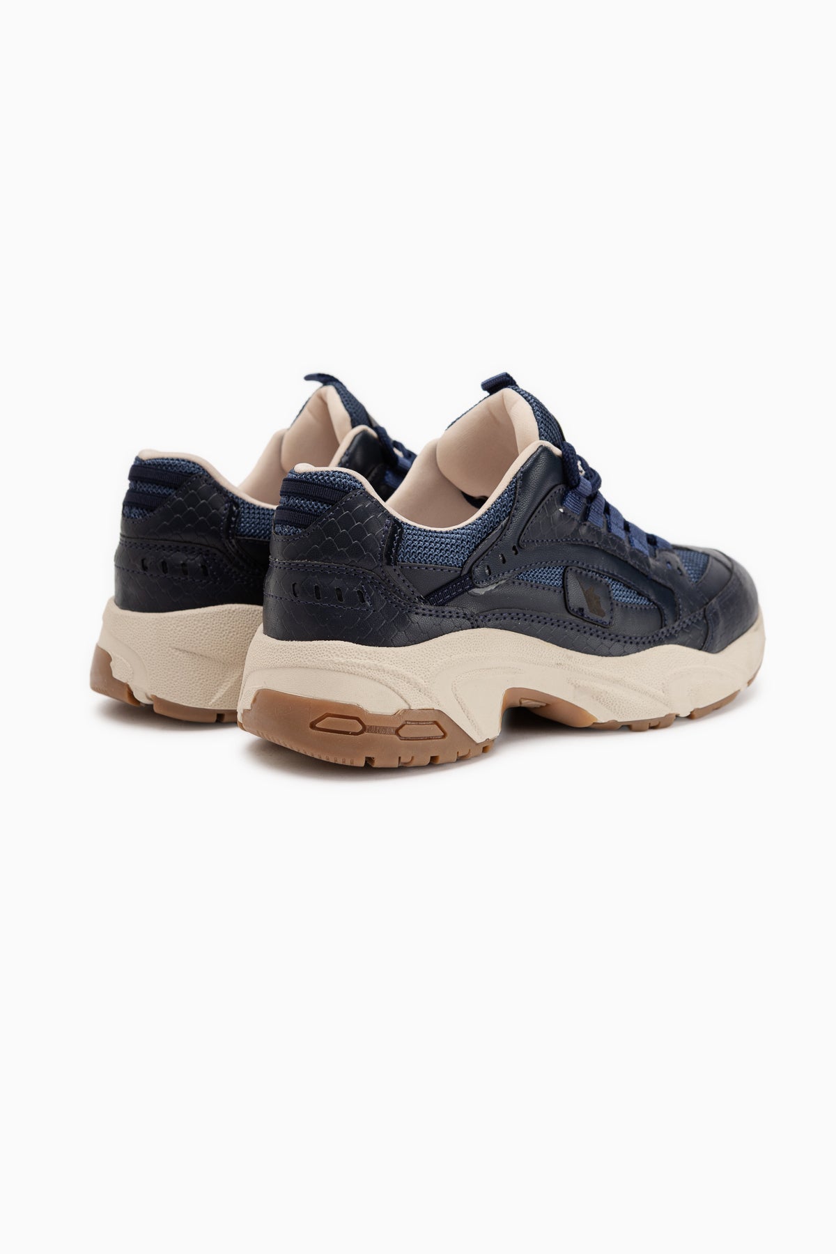 Caisa Lacivert Tekstil Detaylı Bağcıklı Kadın Sneakers