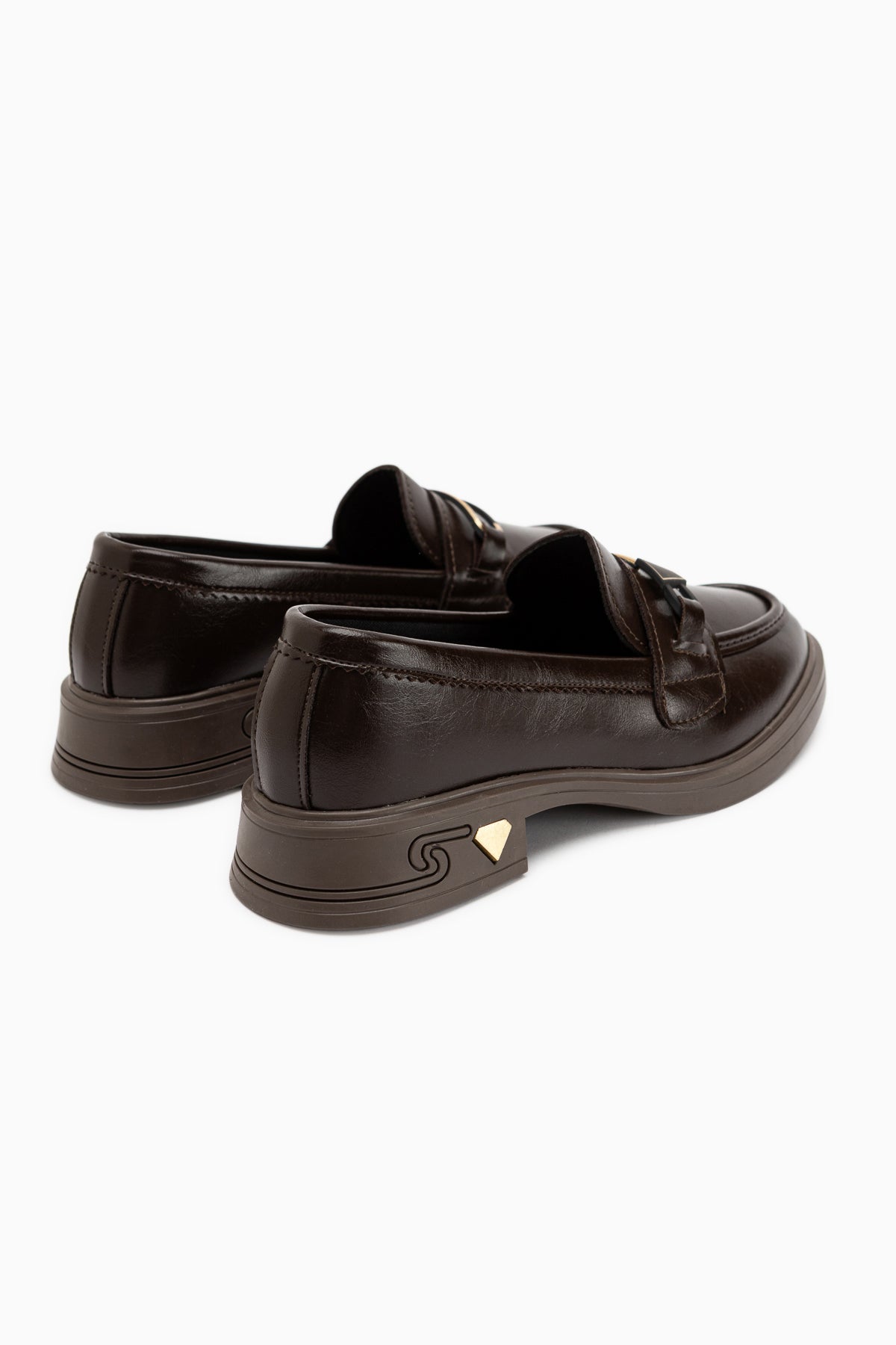 Emilia Kahve Tokalı Kadın Loafer Günlük Ayakkabı