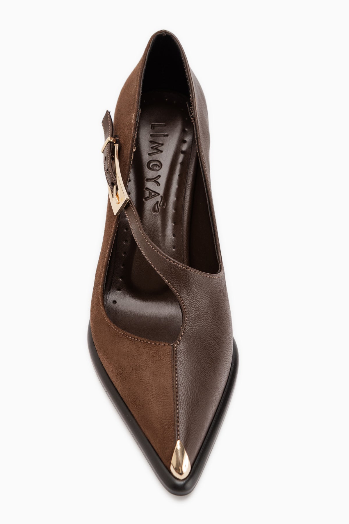 Cruse Kahve Kemerli Kadın Topuklu Ayakkabı