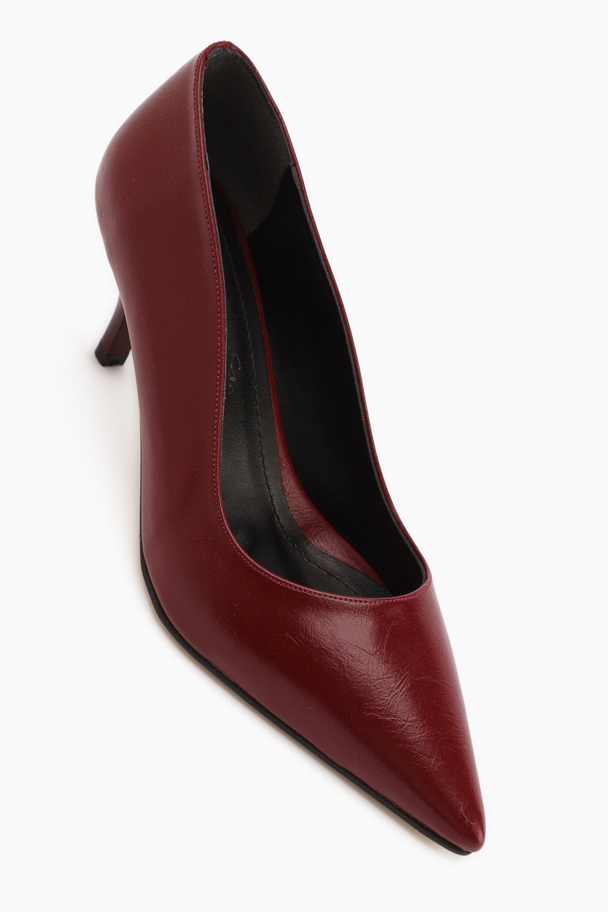 Flora Bordo Stiletto Kadın Topuklu Ayakkabı