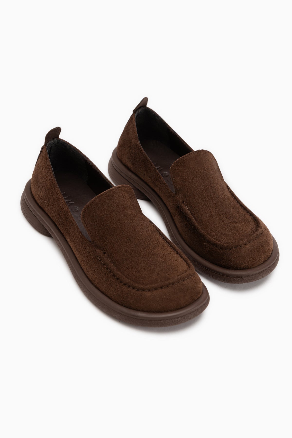 Greta Kahve Süet Kalın Taban Kadın Loafer