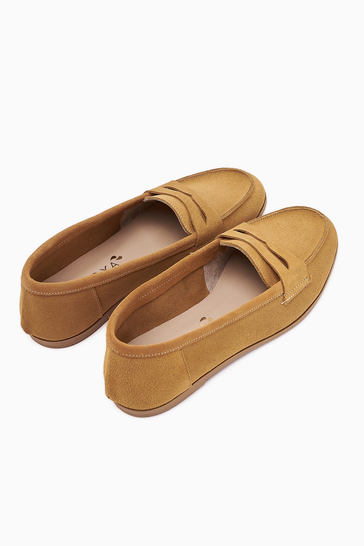 Hakiki Deri Solina Camel Makosen Ayakkabı Rahat Günlük Loafer