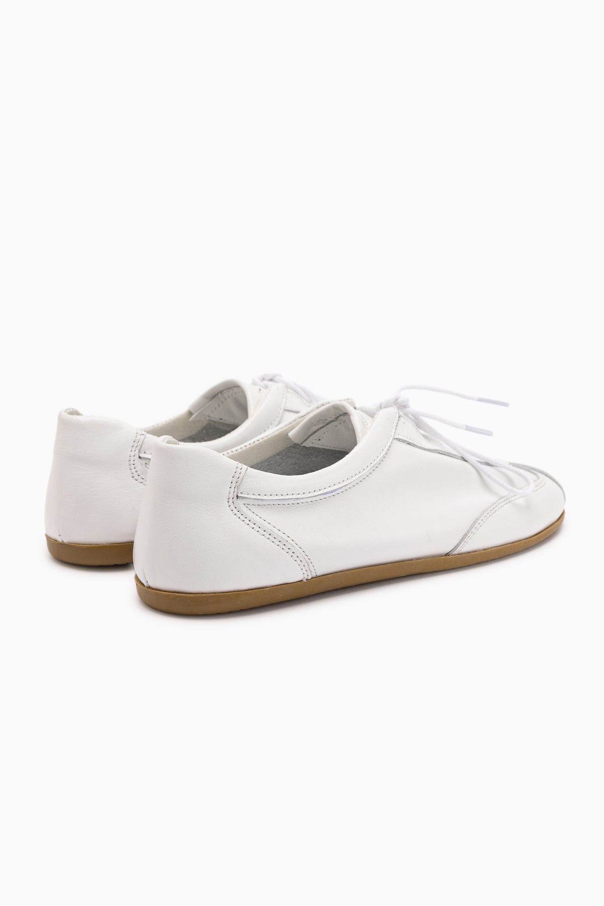 Berry Hakiki Deri Beyaz Bağcıklı Günlük Kadın Ayakkabı