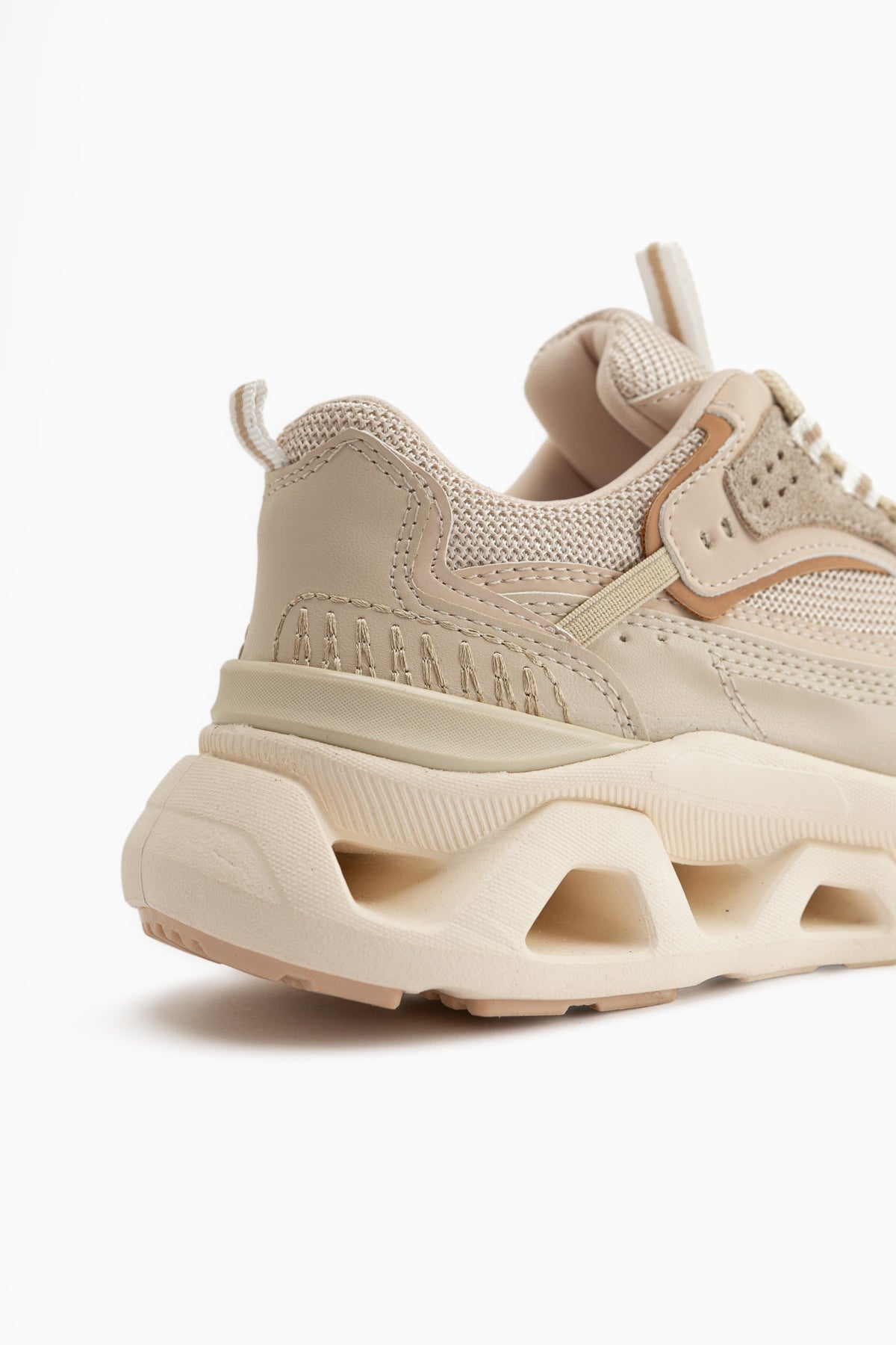 Tonia Bej File Detaylı Kalın Taban Kadın Sneaker