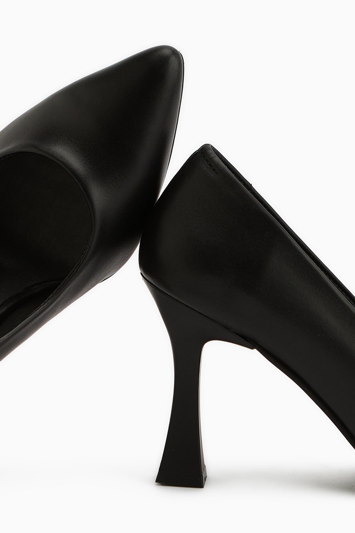 Helen Hakiki Deri Siyah Kadın Topuklu Ayakkabı Stiletto