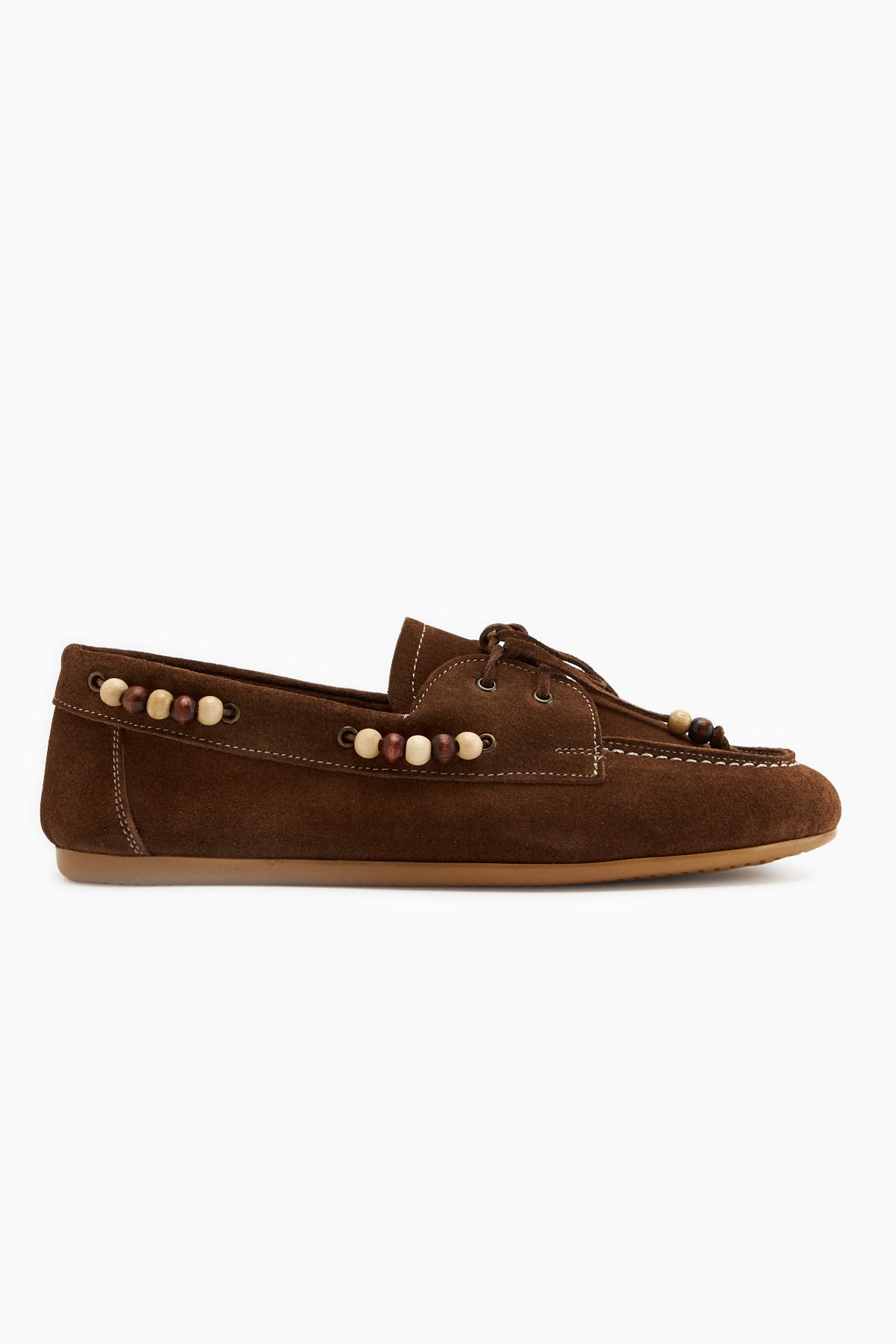 Liah Hakiki Deri Kahve Kadın Loafer Ayakkabı