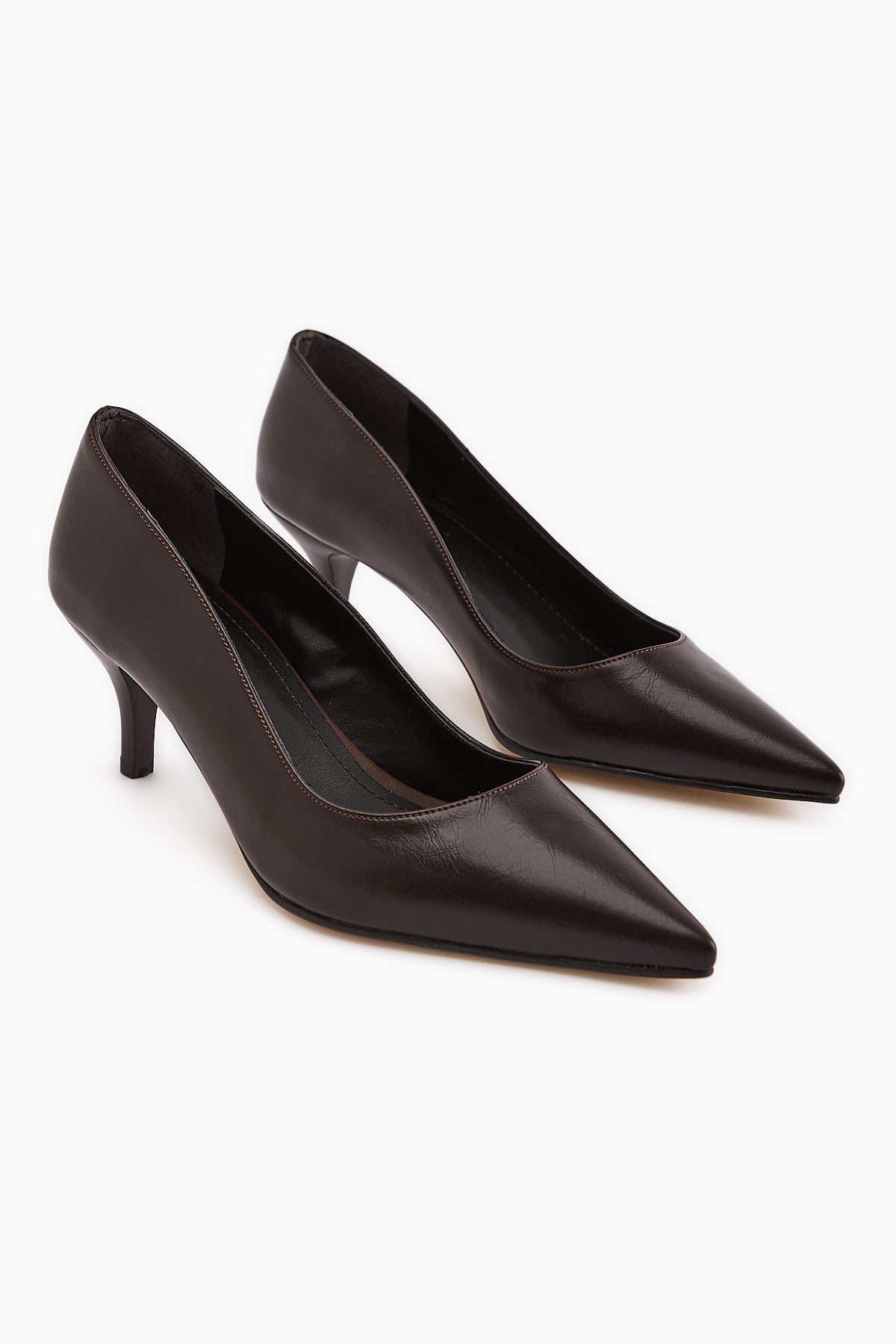 Flora Kahve Stiletto Kadın Topuklu Ayakkabı