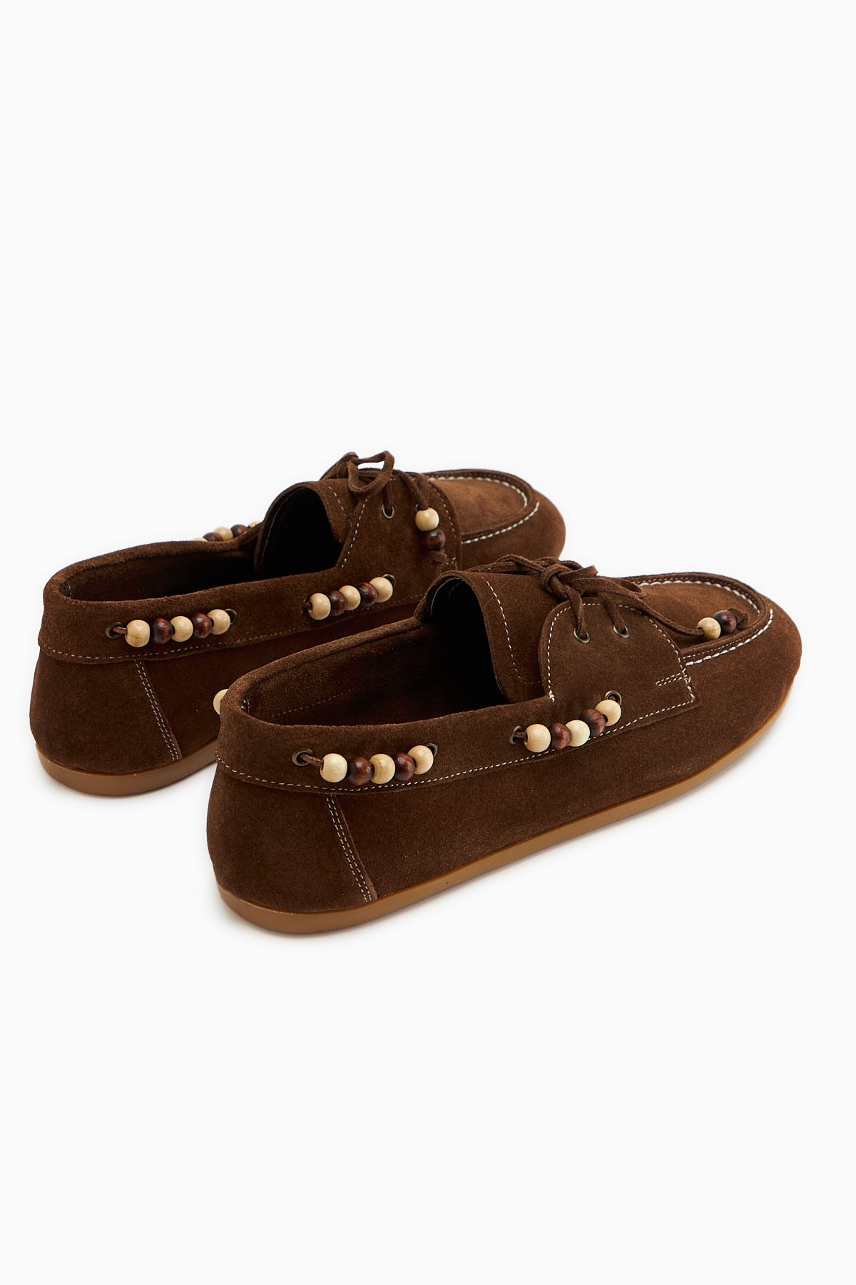 Liah Hakiki Deri Kahve Kadın Loafer Ayakkabı