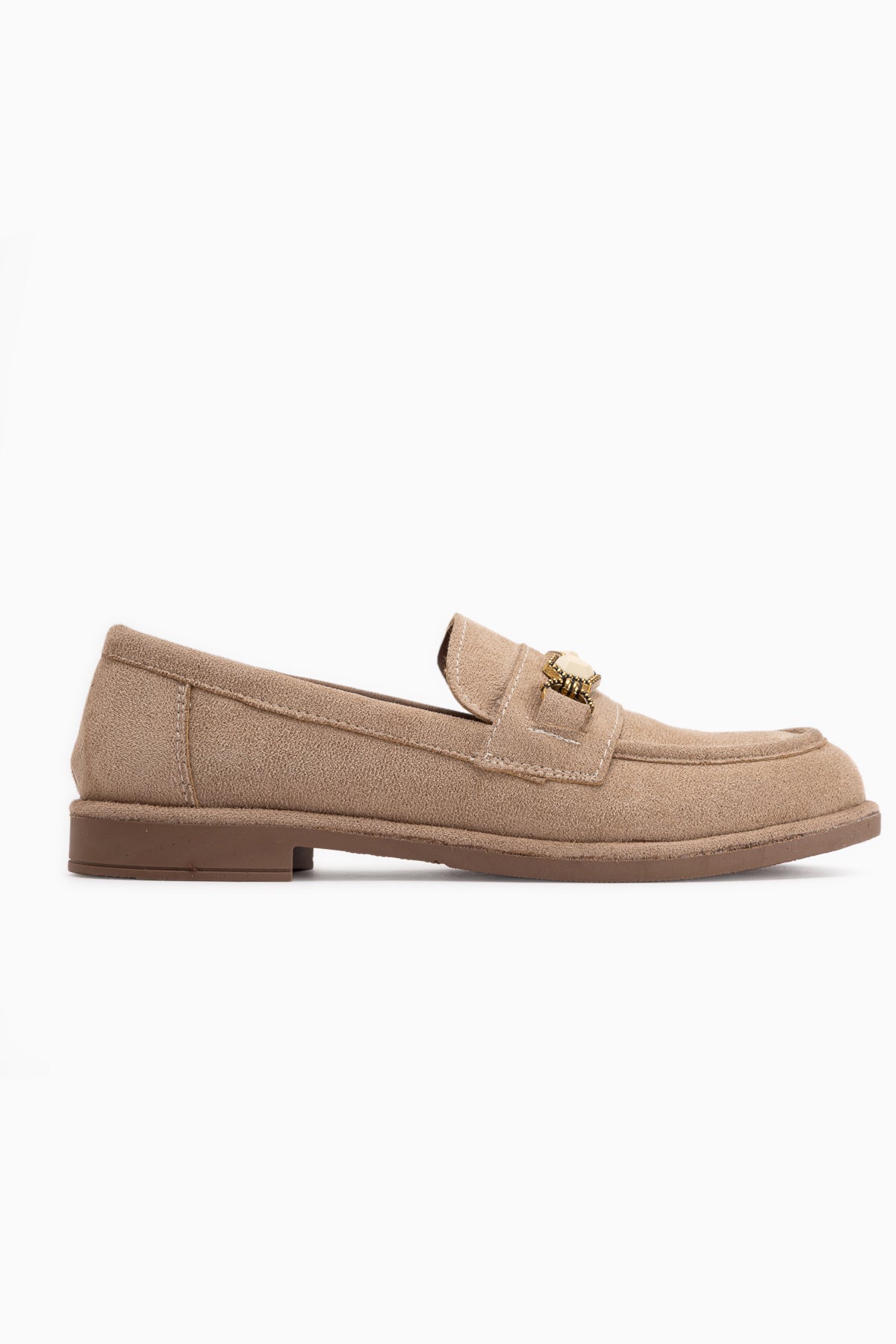 Callie Vizon Süet Taşlı Kadın Loafer Ayakkabı