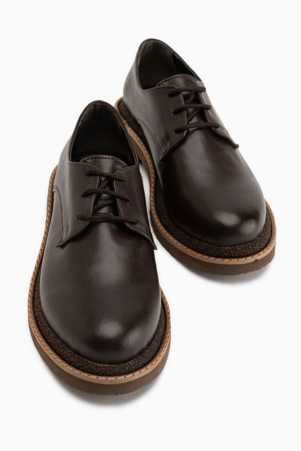 Minea Kahve Bağcıklı Kadın Loafer Günlük Ayakkabı