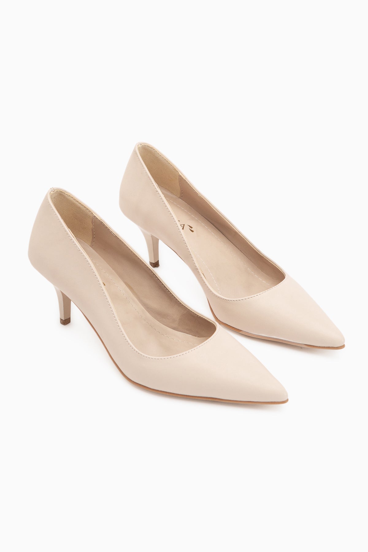Flora Bej Stiletto Kadın Topuklu Ayakkabı