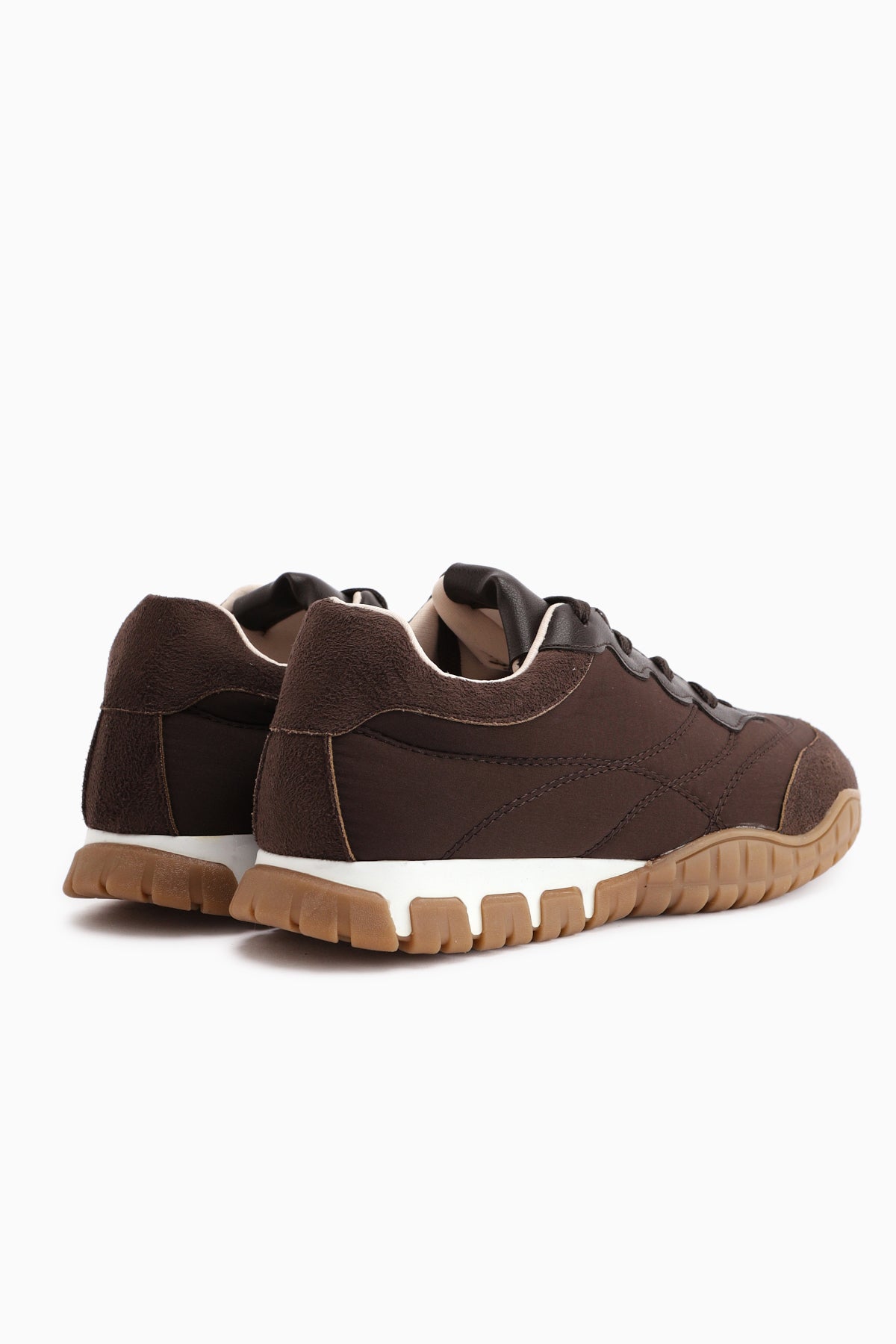 Leen Kahve Paraşüt Kumaşlı Kadın Sneakers