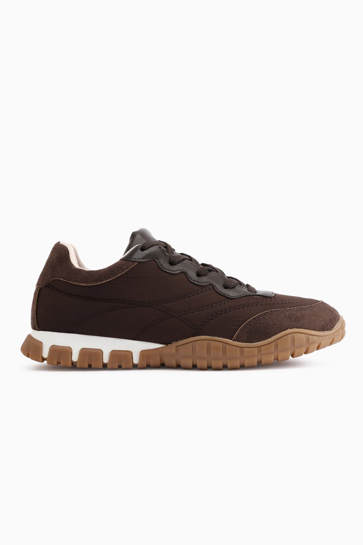 Leen Kahve Paraşüt Kumaşlı Kadın Sneakers