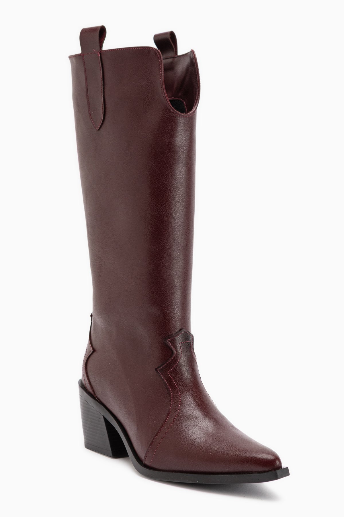 Frida Bordo Western Kadın Çizme