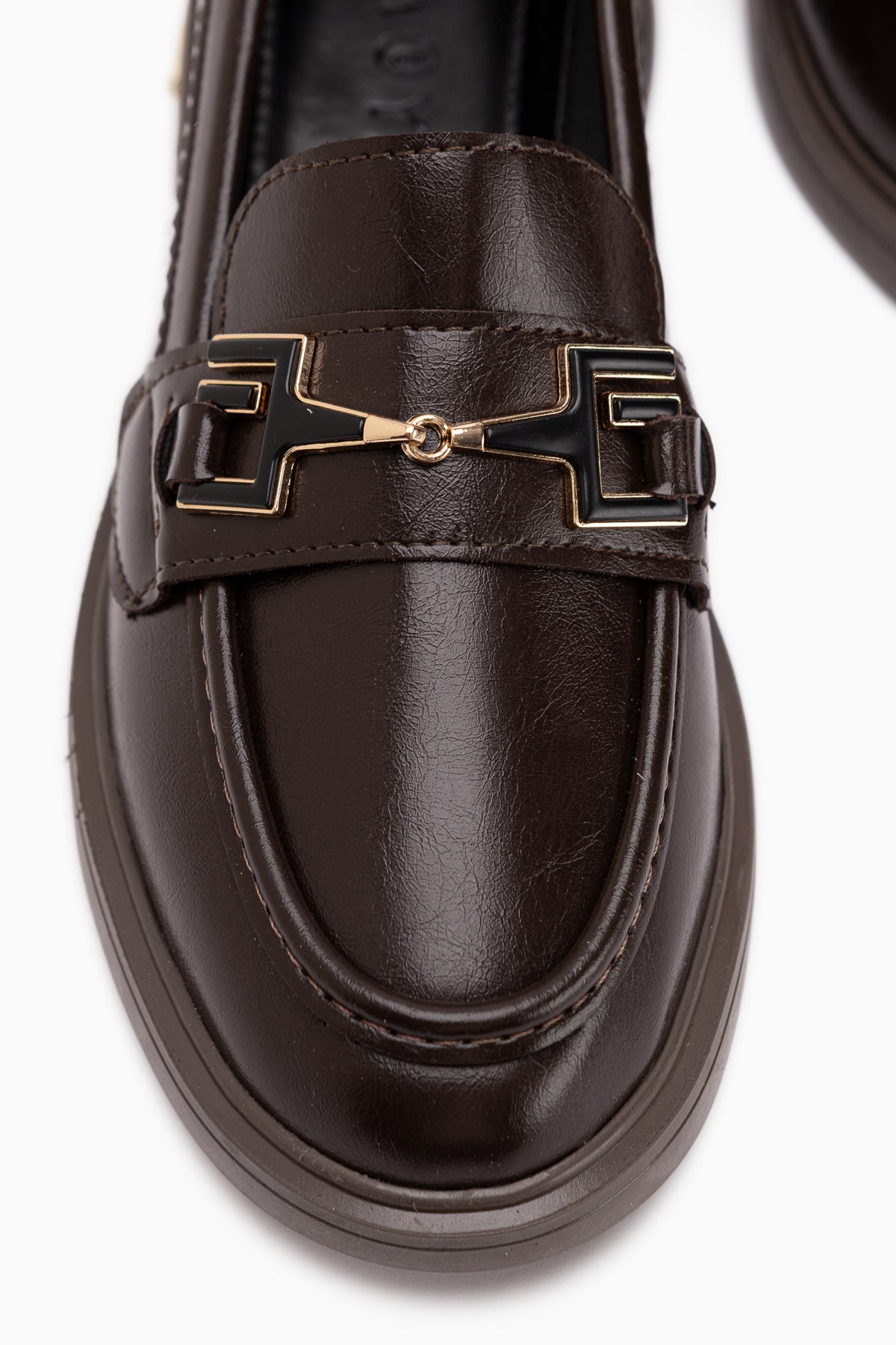 Clarie Kahve Tokalı Kadın Loafer Günlük Ayakkabı