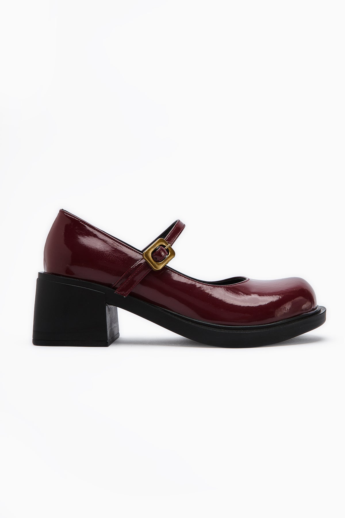 Mirka Bordo Rugan Bantlı Kadın Loafer Ayakkabı