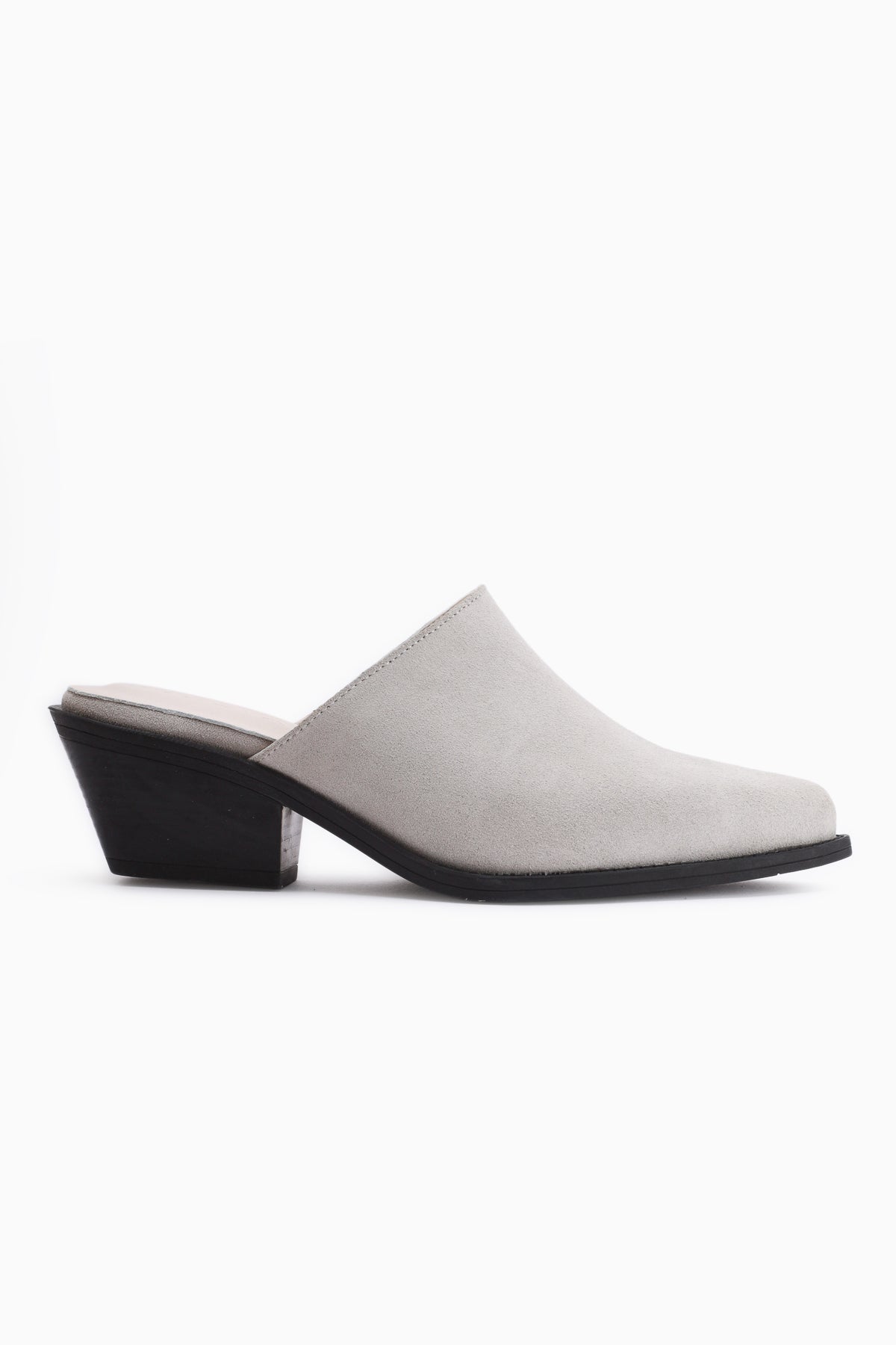 Teresa Hakiki Deri Bej Topuklu Kadın Terlik