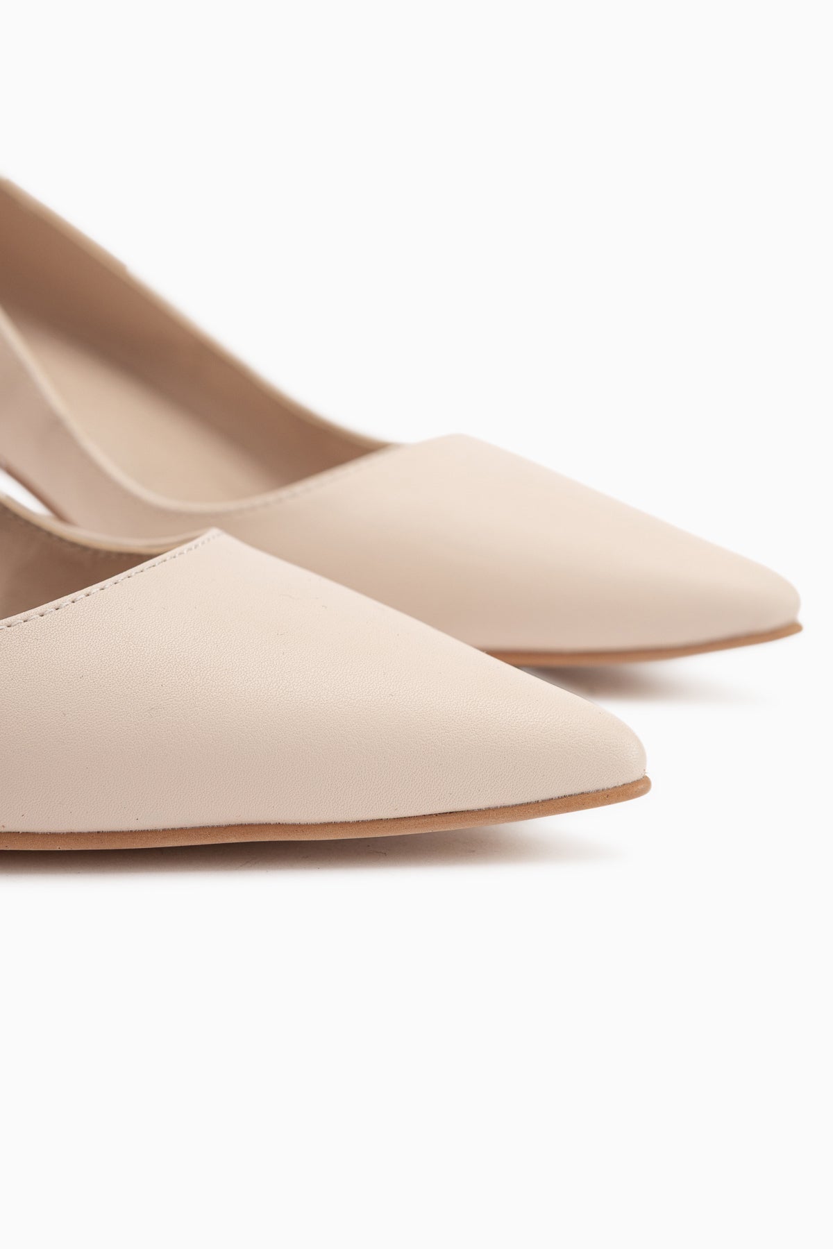 Flora Bej Stiletto Kadın Topuklu Ayakkabı