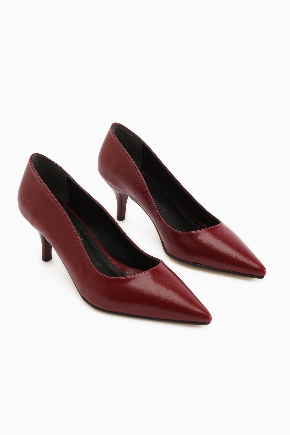 Flora Bordo Stiletto Kadın Topuklu Ayakkabı