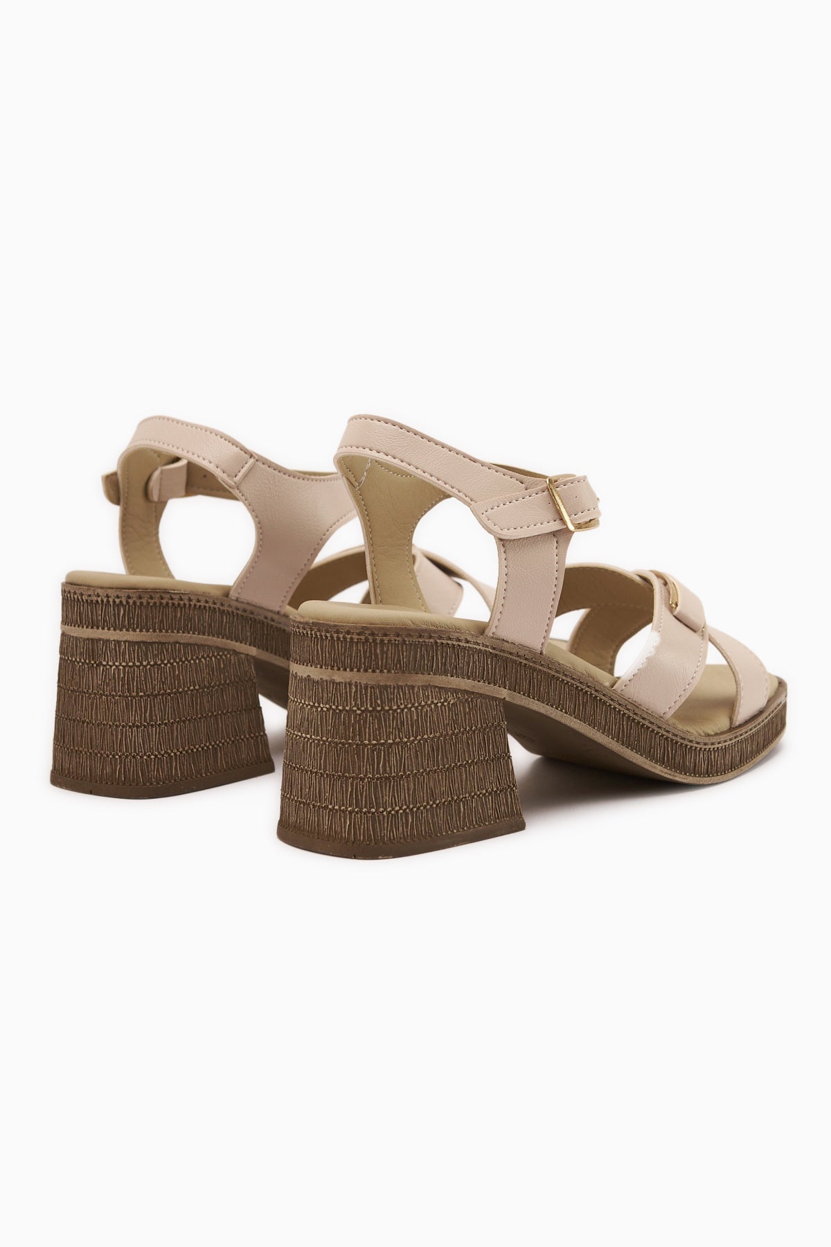 Gisella Bej Topuklu Kadın Sandalet