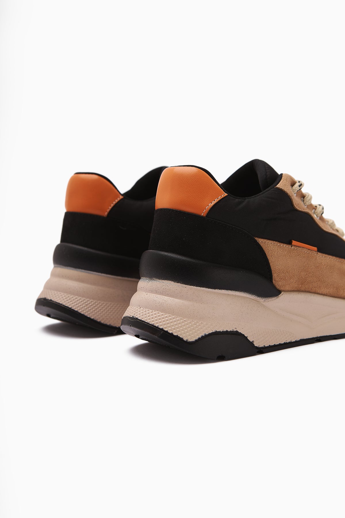 Tuana Siyah Nud Bağcıklı Kadın Sneakers Ayakkabı