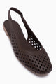 Monalis Hakiki Deri Kahve Lastikli Kadın Sandalet