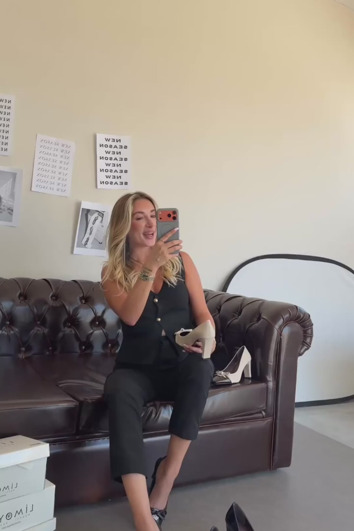 Dina Bej Fiyonk Detaylı Kadın Topuklu Ayakkabı