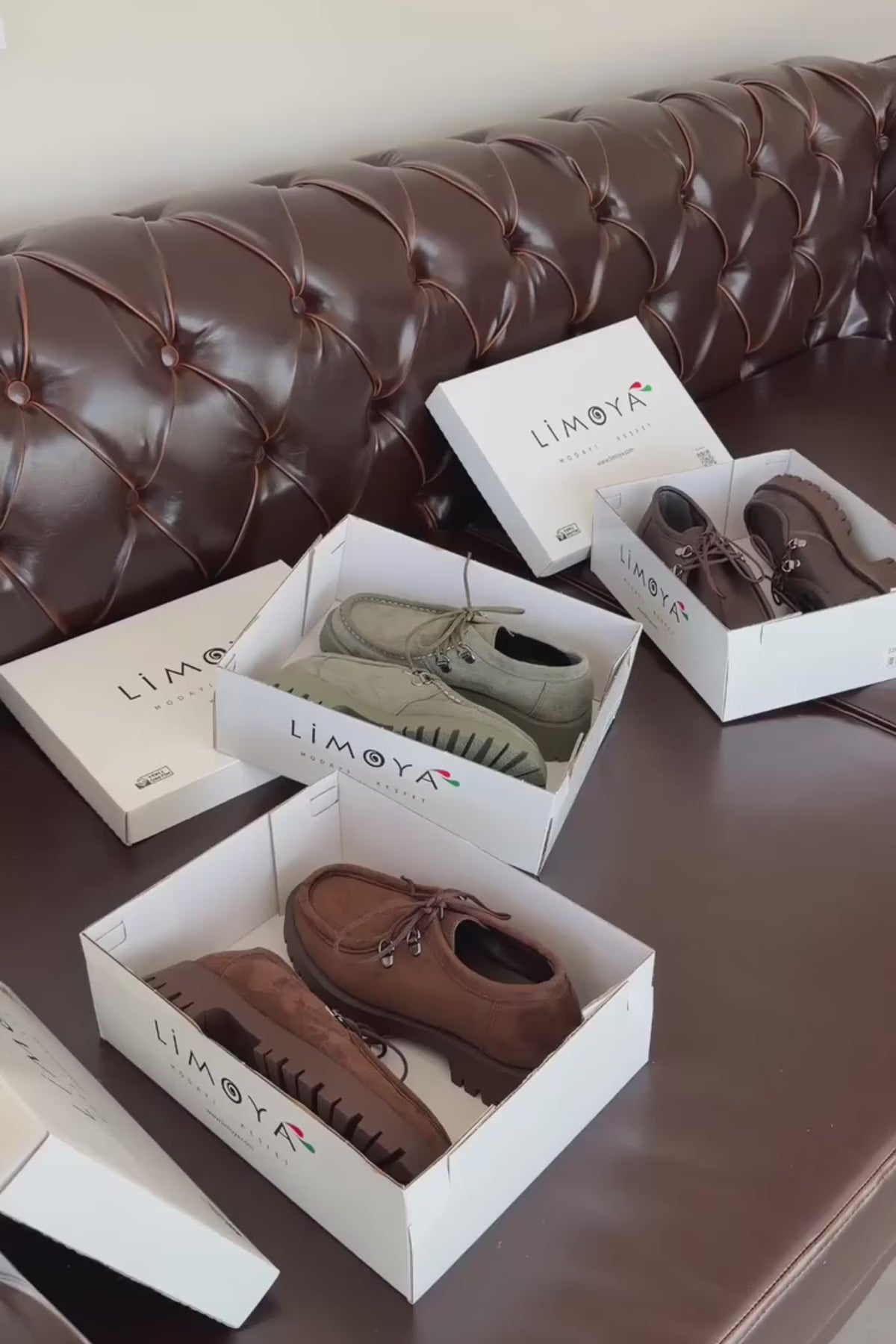 Trudy Haki Süet Bağcıklı Kalın Taban Kadın Loafer