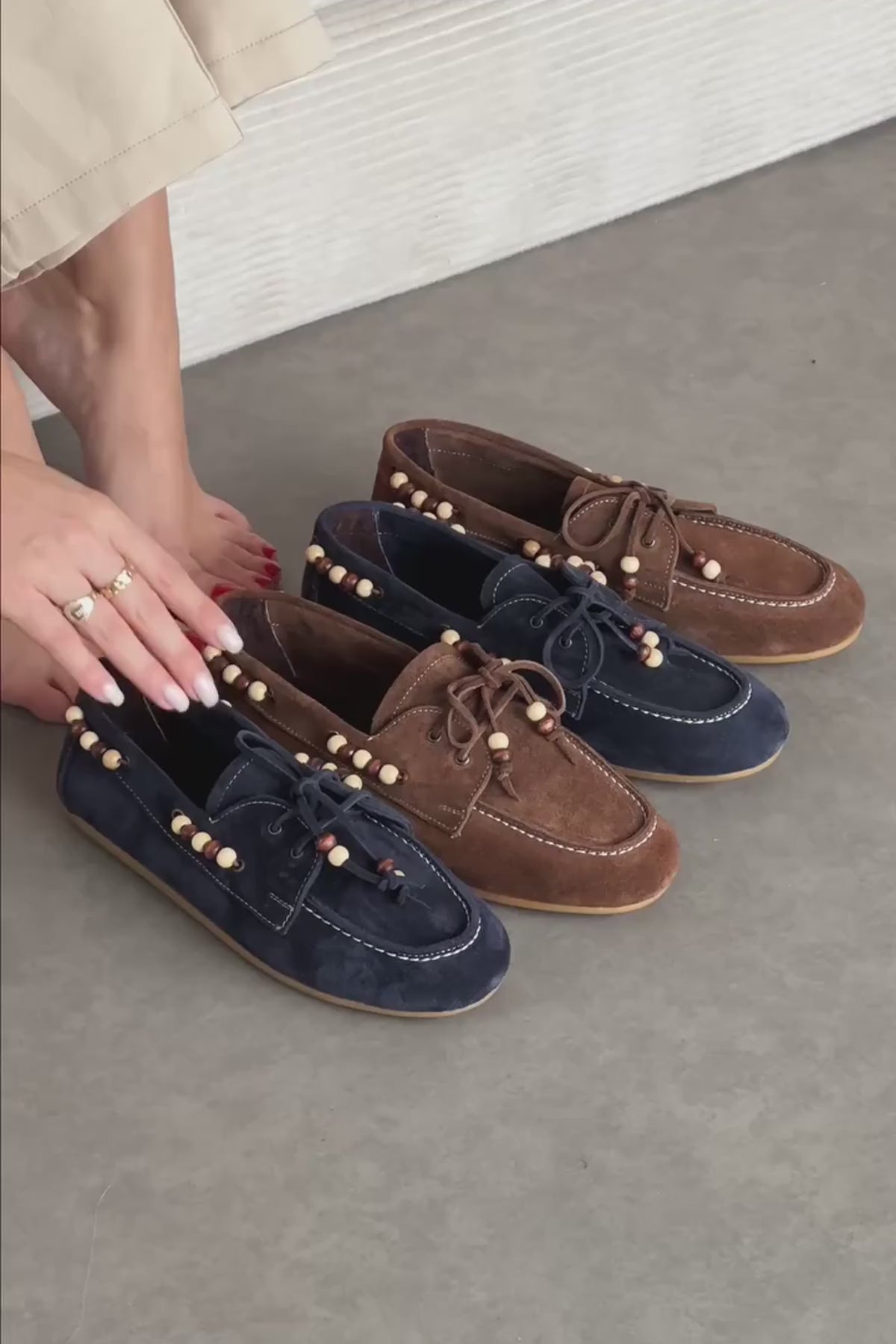 Liah Hakiki Deri Kahve Kadın Loafer Ayakkabı